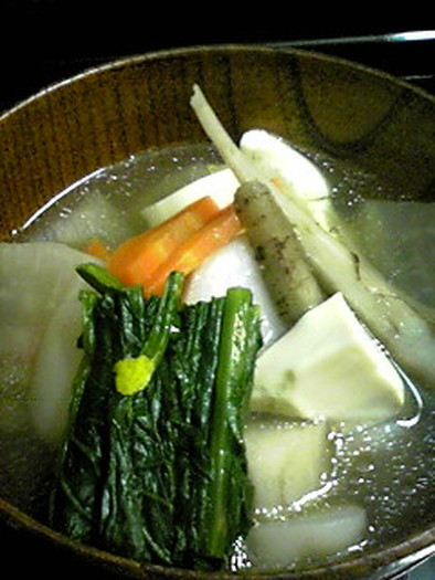 野菜たっぷりけんちん汁（圧力鍋で５分）の写真