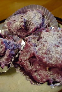 紫いものカップケーキ