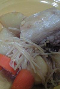 ゴロゴロ肉と根菜のウマウマ煮