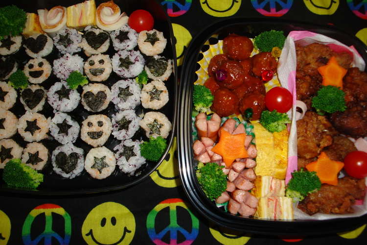 09運動会 お弁当 大人2人 子供2人 レシピ 作り方 By Cherry5 クックパッド 簡単おいしいみんなのレシピが352万品