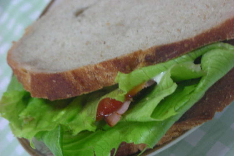 簡単サンドイッチ ベーコンレタスサンド レシピ 作り方 By ｍｏｍｏパンダ クックパッド 簡単おいしいみんなのレシピが350万品