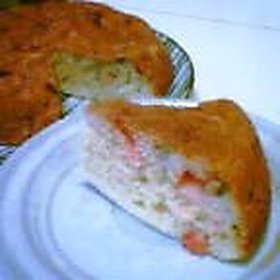 炊飯器ケーキマニアNO.11★苺とバナナのヨーグルトケーキ