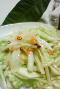 白菜ペペロンチーノサラダ