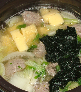 タイ料理☆海苔と豆腐の肉団子入りスープの画像