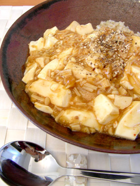 えのきだけ!の簡単麻婆豆腐(肉なし)
