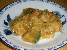 スゴイダイズと残りカレーでかぼちゃグラタン