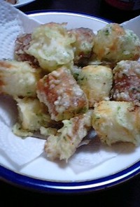 チーズ入りちくわの磯辺揚げ