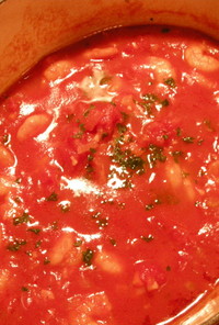 ホタテとえびのイタリア風トマト煮込み