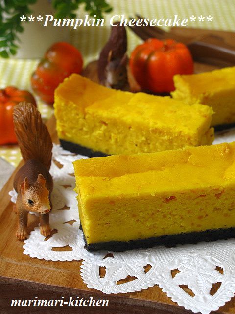 ハロウィンにも♥かぼちゃのチーズケーキの画像