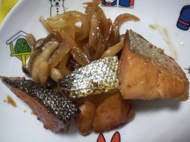 お弁当に☆鮭の照り焼きの画像