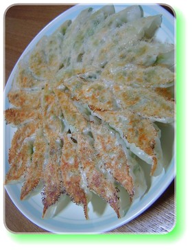 -キャベたっぷりღ鶏♡チーズ餃子❤-