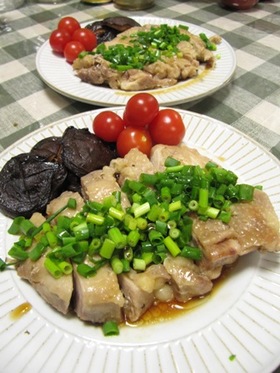 超簡単★レンジでチン♪中華風蒸し鶏