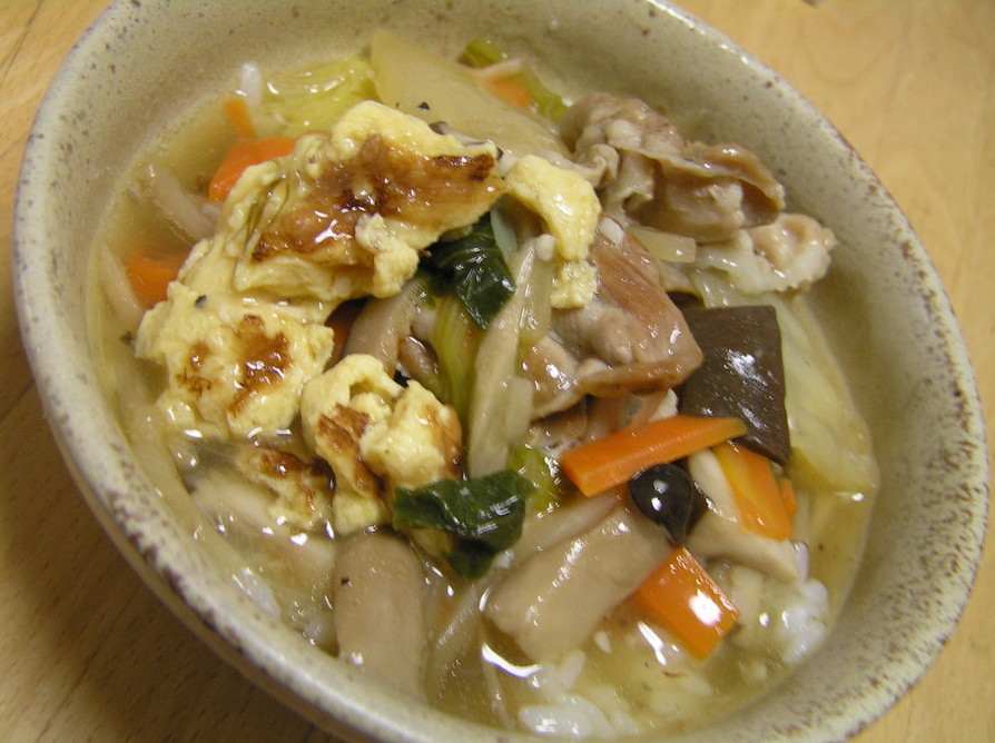 ふかひれスープの素で♪中華あんかけご飯の画像