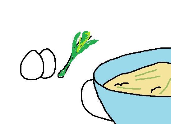 ママのお供にシリーズ☆ふわふわ卵スープの画像