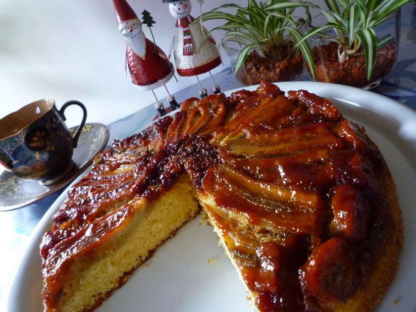 デニーズのキャラメルバナナパンケーキのレシピを模倣