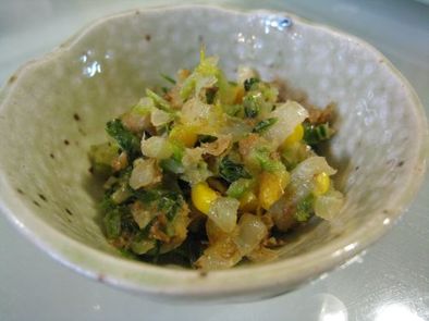 白菜のおかかマヨ炒めの写真