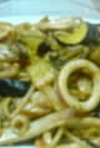 パスタ屋さんの牡蠣キムスパゲティー