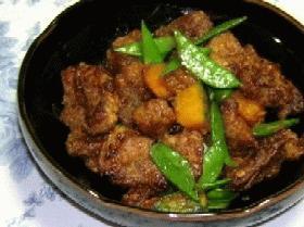 豚とかぼちゃの揚げ煮
