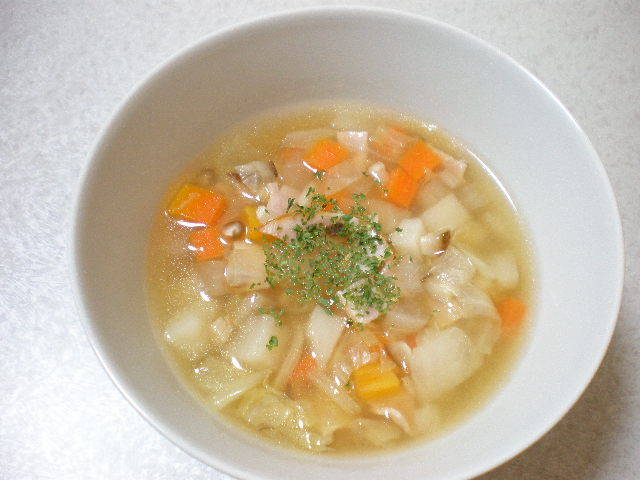 我が家の定番♫　野菜スープの画像