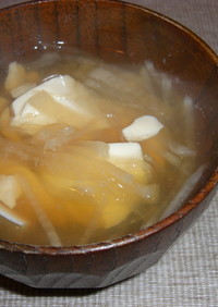 大根と豆腐の和風スープ