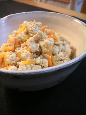 ゆっくり作る炒り豆腐