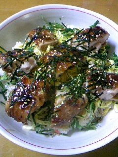 柚子胡椒風味★鶏の照り焼きちらし寿司の画像