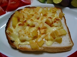 柿チーズトースト（＾－＾）の画像