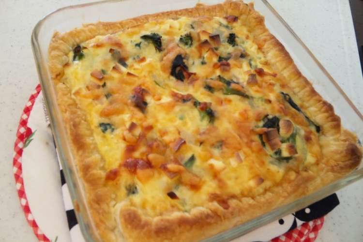 ほうれん草とベーコンのキッシュ 豆乳で レシピ 作り方 By くまのこちゃん クックパッド
