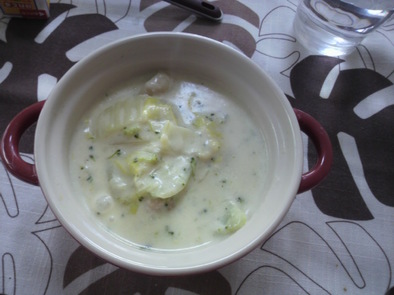 とろーりおいしい☆白菜のミルクスープの写真