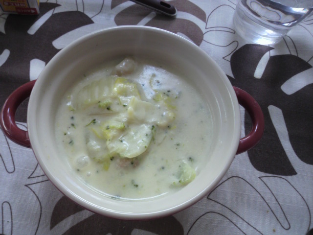 とろーりおいしい☆白菜のミルクスープの画像