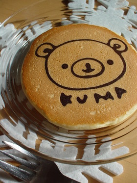 ホットケーキミックスでお絵かきパンケーキ
