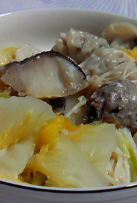 白菜と鱈の中華風クリーム煮