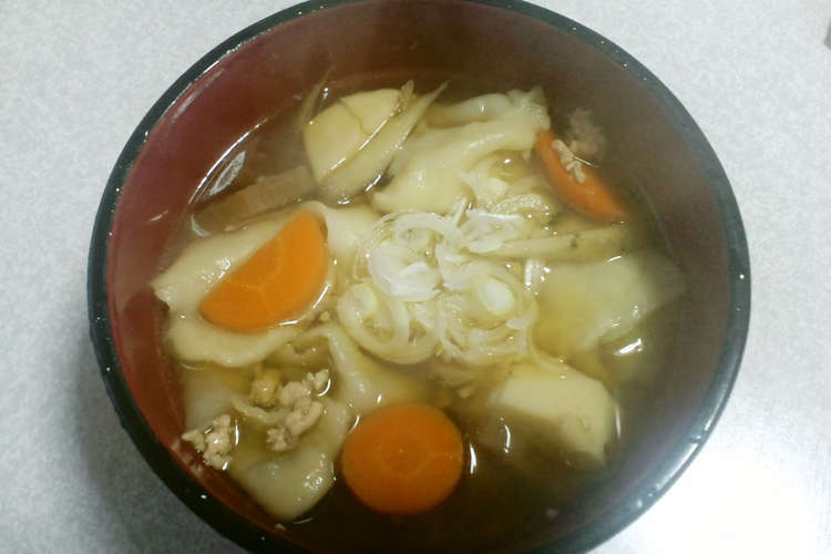 野菜たっぷり 岩手の郷土料理ひっつみ レシピ 作り方 By 迦楼羅 クックパッド 簡単おいしいみんなのレシピが362万品