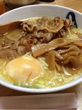 徳島ラーメンのバラ肉