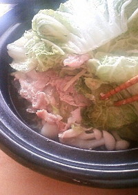 タジン鍋で☆白菜と豚肉の重ね蒸し