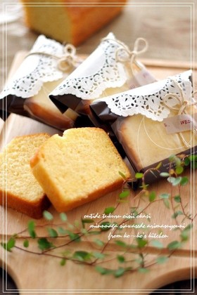 しっとりバニラパウンドケーキ