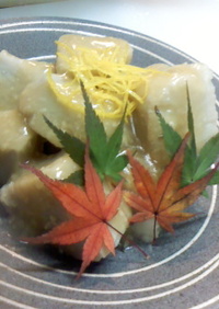 塩麹さんde京芋の煮物～柚子風味～