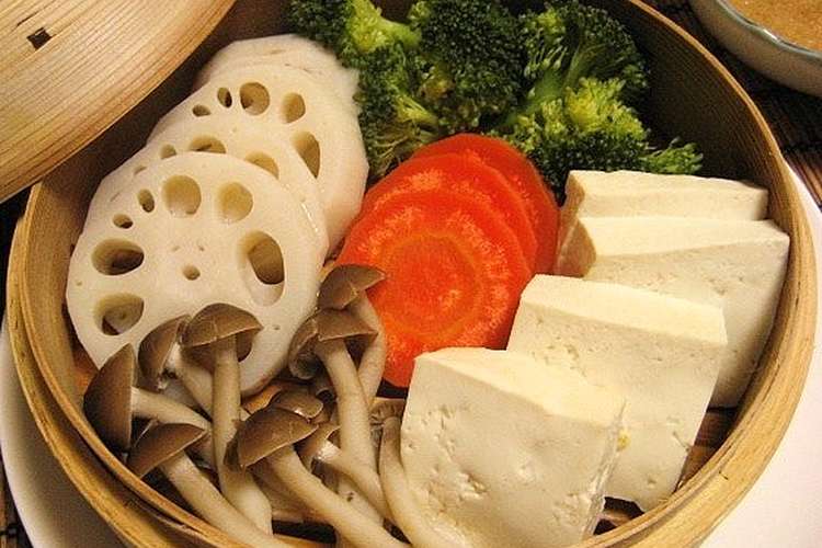 蒸し野菜と 蒸し豆腐 レシピ 作り方 By ことぶきsan クックパッド 簡単おいしいみんなのレシピが355万品