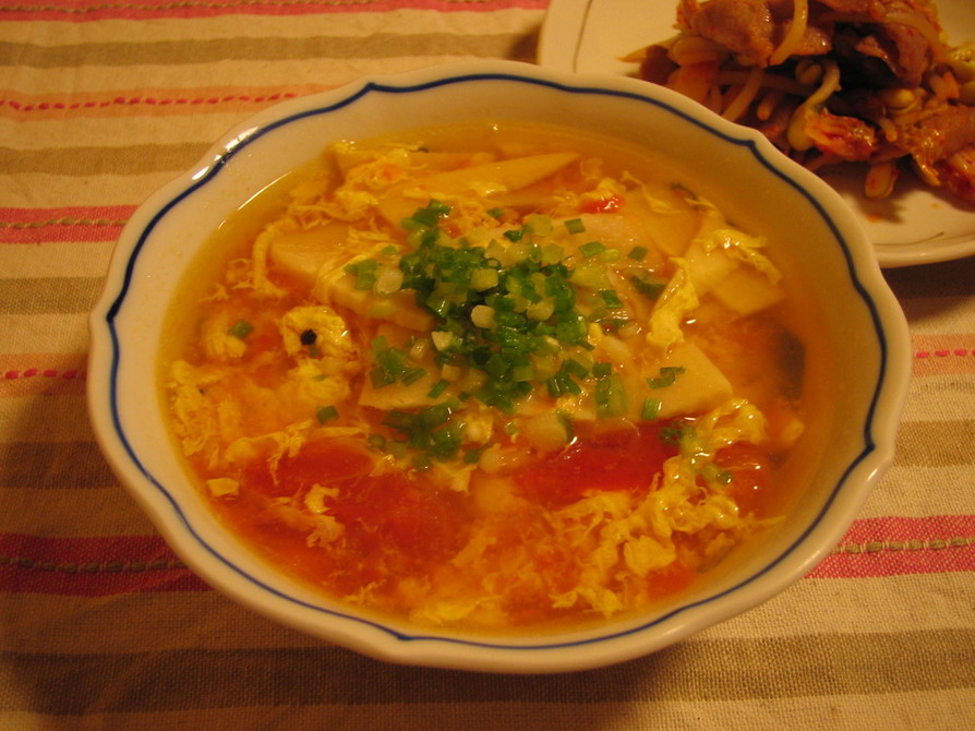 中国の家庭の味★トマトの中華スープの画像