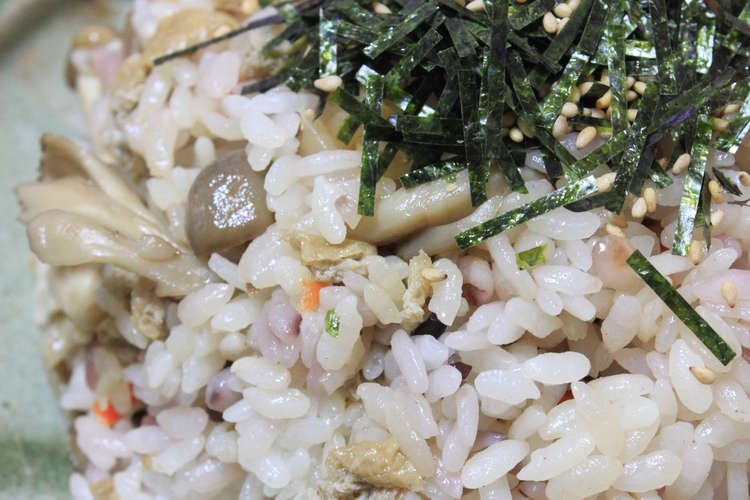 すし太郎で きのこと油揚げのちらし寿司 レシピ 作り方 By しあわせな食卓 クックパッド 簡単おいしいみんなのレシピが358万品