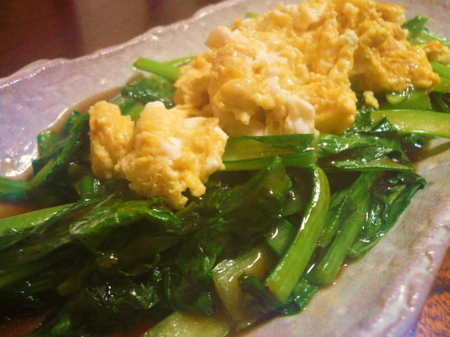 小松菜あんかけ✿とろとろ卵のせの画像