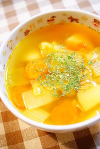 ✿食べる野菜スープ*和風カレー味✿