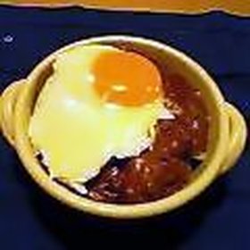 カレーのショートパスタ グラタン風