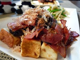 はんぺんと茄子のおかかバター