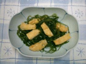 切り昆布と油揚げのダシ煮