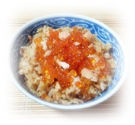 いくらと生秋鮭で宮城の郷土料理☆はらこ飯の画像