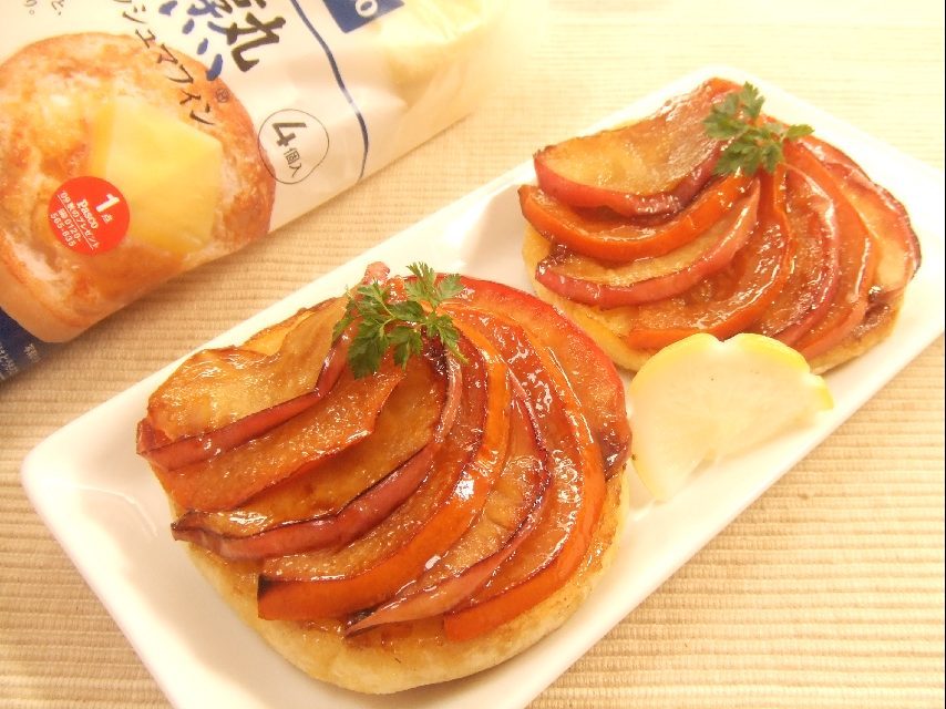 フレンチトースト柿と林檎のタルト仕立ての画像