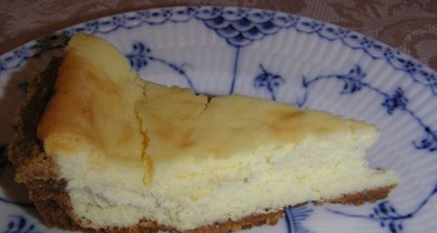 アメリカ　ホワイトチョコのチーズケーキの写真