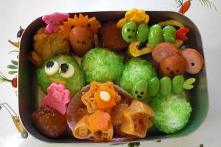 あおむしくんのお弁当２ キャラ弁 レシピ 作り方 By うららりぃ クックパッド 簡単おいしいみんなのレシピが360万品