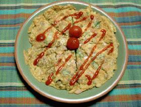 レンズ豆のスパニッシュオムレツ